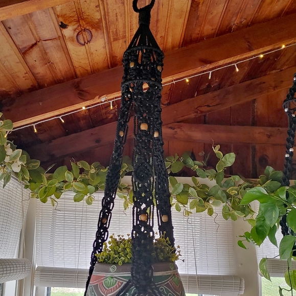 Handcrafted Macrame Birdcage Plant Hanger - Picture 8 of 8